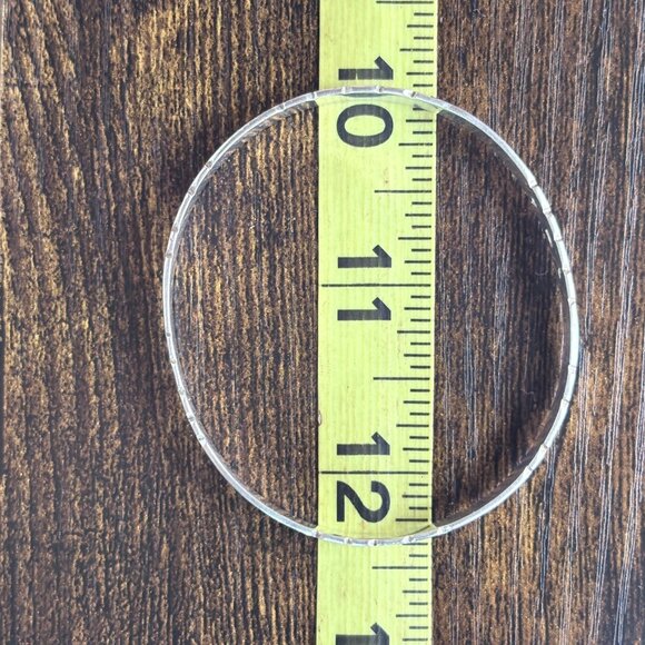 Sterling Silver 925 Scroll Floral Flower Design Bangle Bracelet Size 7.5" Fit - Picture 7 of 9